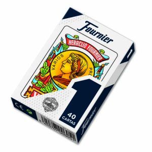 Baraja española 1E40 Fournier 40 cartas calidad ref F20984 8420707006051 mus tute naipe azul