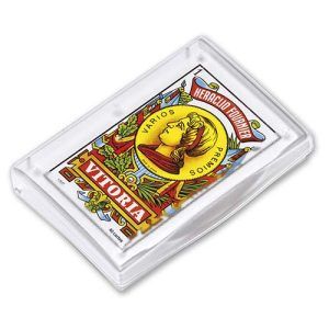 Baraja española 27E40 Fournier 40 cartas modelo 27 estuche plastico ref F20985 8420707006099 roja verde 11