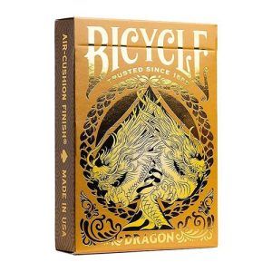 Bicycle Gold Dragon playing cards USPCC poker deck Fournier dorada baraja cartas Magia magic 11