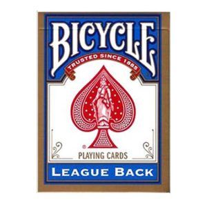 Bicycle League Back USPCC Poker Baraja Magia standar size face blue 11