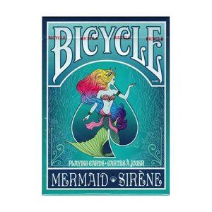 Bicycle Mermaid playing cards Sirene cartes a jouer USPCC coral turquoise poker deck 11