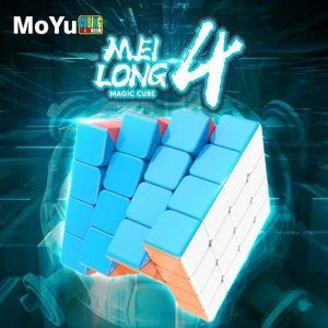 Cubo 4x4x4 sin stickers 4 layers stickerless Moyu Magic cube cubing classroom 11