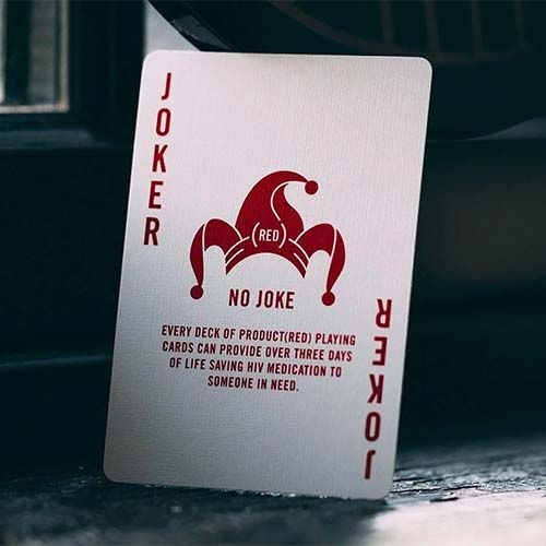 Product Red Theory11 playing cards aids poker deck Sida VIH baraja cartas 12