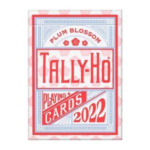 Tally Ho Plum Blossom playing cards 2022 USPCC Linoid finish poker deck cardistry 11