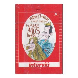 Habemus Boda Interviu Fournier roja baraja cartas naipe Felipe Letizia 22 mayo 2004 Ron Brugal Rey Reina 11