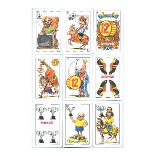 La Baraja del Mundial Interviu Fournier cartas naipe Futbol española jugadores Spanish playing cards 13