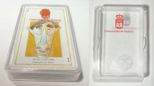 Personajes Comunidad Madrid Fournier politicos baraja cartas naipe publicos 1995 coleccion estuche plastico 14