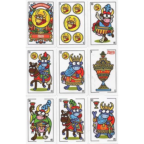 Baraja Kukuxumusu Zoco Fournier cartas 40 Mus Pamplona campeonato pacharan coleccion 12