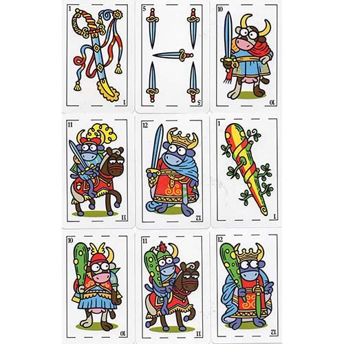 Baraja Kukuxumusu Zoco Fournier cartas 40 Mus Pamplona campeonato pacharan coleccion 13
