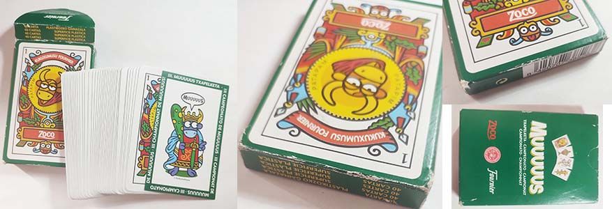 Baraja Kukuxumusu Zoco Fournier cartas 40 Mus Pamplona campeonato pacharan coleccion 14