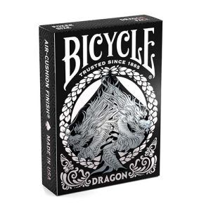 Bicycle Black Dragon playing cards Chinese China Negro foil plata poker deck collectable 11