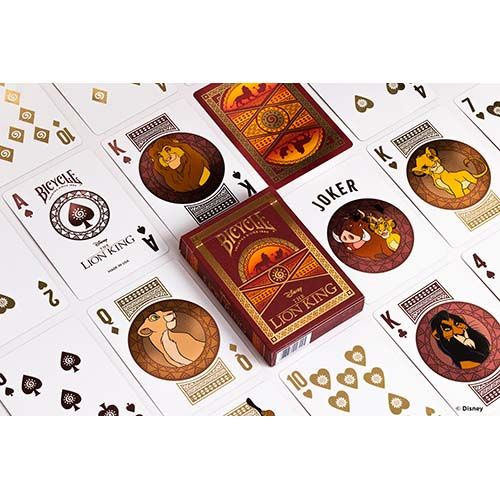Bicycle The Lion King playing cards Disney poker deck magic El rey leon baraja magia 12
