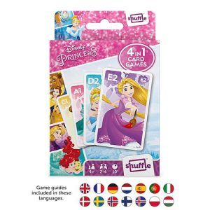 Disney Princess card games 4 in 1 shuffle Cartamundi juego cartas baraja infantil princesas 11