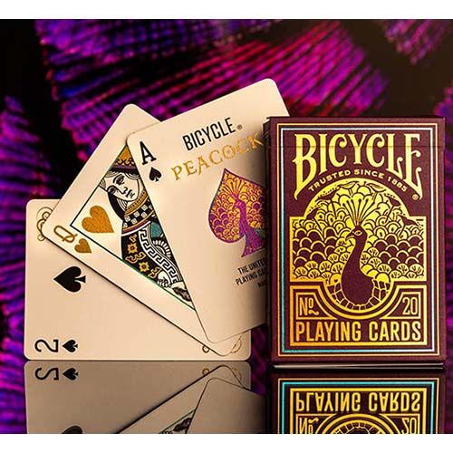 Bicycle purple Peacock playing cards - Naipecoleccion USPCC poker deck ...