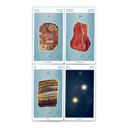 Cartas Bienestar Lo Scarabeo Baraja 78 cartas cristal cristales piedras 12