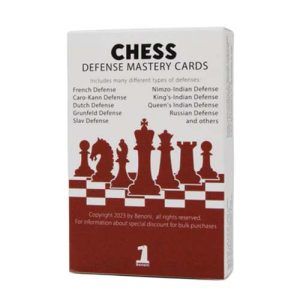 Chess Opening cards defense mastery poker playing cards game Benoni Caro Kann Frungeld Slav Ajedrez estrategia defensa 11