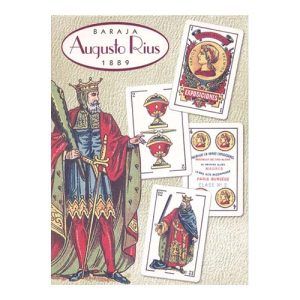 Baraja Augusto Rius 1889 Fournier Reproduccion naipes heraclio española cartas baralho espanhol spanish deck playing cards 11