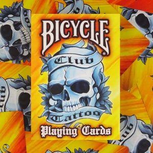 Bicycle Club Tattoo orange playing cards poker deck Chester Bennington Studio Linkin park Sean Thora Dowdell 11