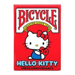 Bicycle Hello Kitty 50th Anniversary playing cards poker deck Sanrio Cartamundi Fournier Baraja cartas 50 aniversario 11