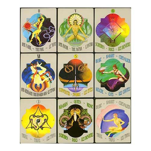 Deva Tarot deck Piatnik 93 cards 1986 deutsch francais english Baraja cartas Triax coleccion collection rare 13