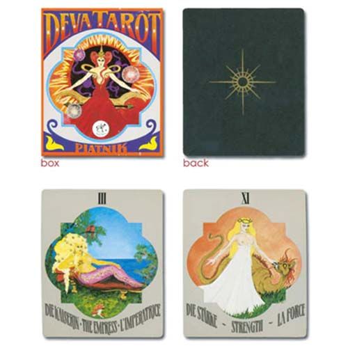 Deva Tarot deck Piatnik 93 cards 1986 deutsch francais english Baraja cartas Triax coleccion collection rare 14