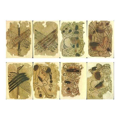 Reproduccion Baraja Morisca 1390 Italia siglo XIV fascimil cartas naipe mazzo di carte alla moresca 12