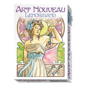 Art Nouveau Lenormand oracle cards Lo Scarabeo Book Antonella Castelli baraja cartas oraculo libro modernista 11