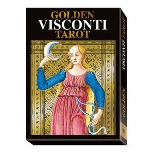 Golden Visconti Tarot Grand Trumps 22 gilded major arcana Lo Scarabeo instructions arcanos mayores dorados 11