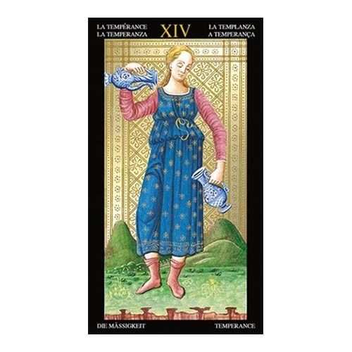 Golden Visconti Tarot Grand Trumps 22 gilded major arcana Lo Scarabeo instructions arcanos mayores dorados 13