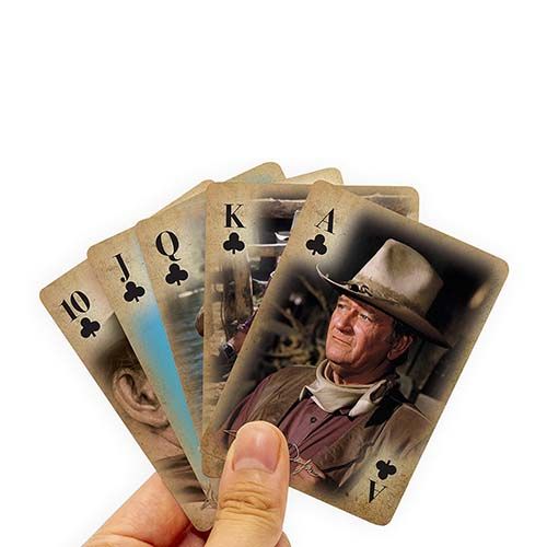 John Wayne playing cards Aquarius poker deck Western film cinema baraja cartas actor jeu cartes 12