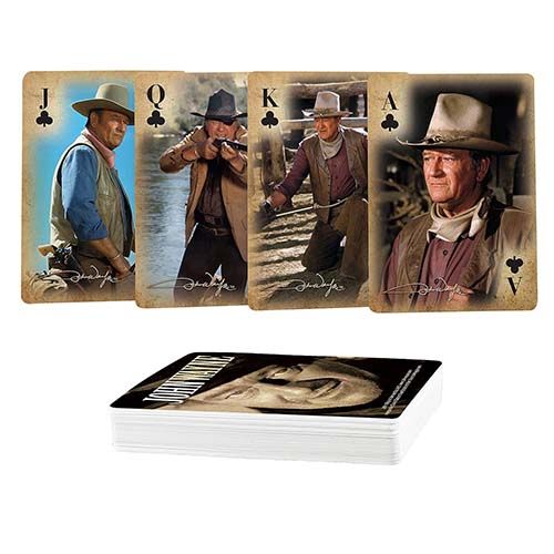 John Wayne playing cards Aquarius poker deck Western film cinema baraja cartas actor jeu cartes 13