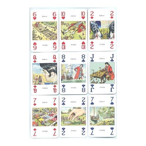 Gulliver playing card Collection poker Lo Scarabeo Jonathan Swift lilliput viajes Liliput baraja cartas 14