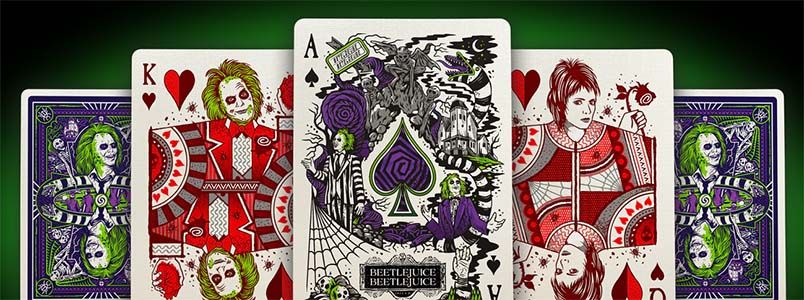 Beetlejuice playing cards Theory11 poker deck Warner Bros Movie film baraja cartas cinema cine pelicula 16