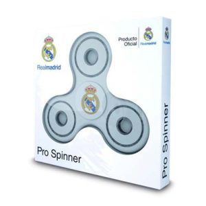 Pro Spinner Real Madrid blanco producto oficial club futbol licencia juguete giros girar 11