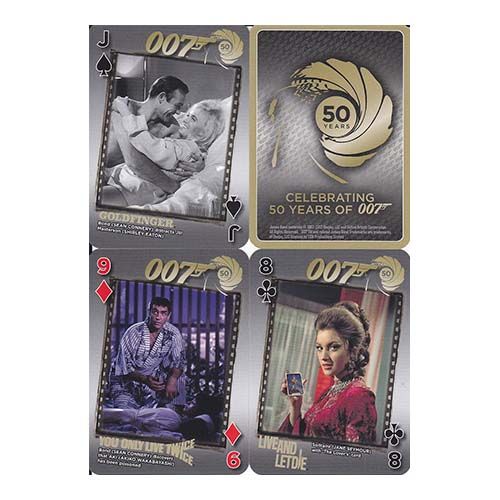 50th Anniversary James Bond 007 playing cards Cartamundi poker deck 1-11 movies cinema films baraja cartas aniversario cine 12