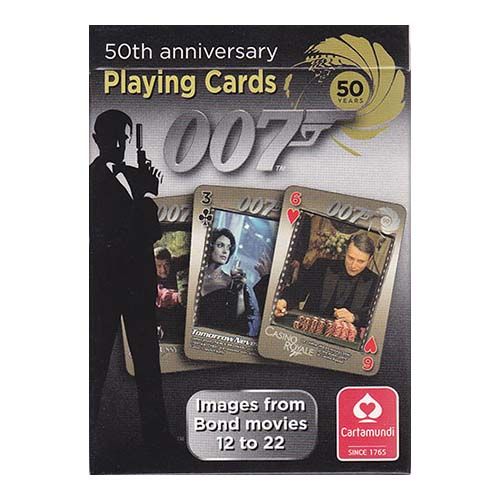 50th Anniversary James Bond 007 playing cards Cartamundi poker deck 12-22 movies cinema films baraja cartas aniversario cine 11