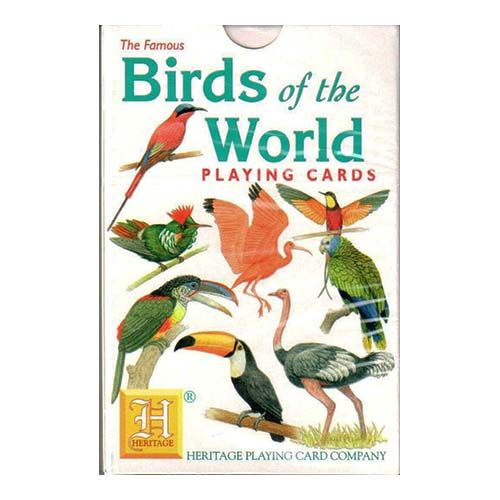 Birds of the world playing cards Heritage poker deck Pajaro pajaros mundo aves baraja cartas naipe aprender 11