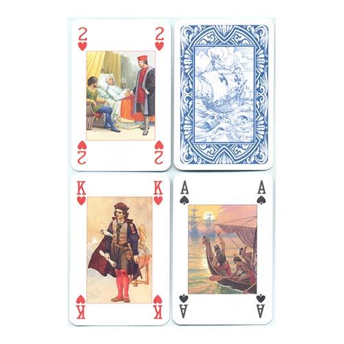 Chistopher Columbus playing card collection Lo Scarabeo Poker deck Cristobal Colon baraja cartas naipe historia 12