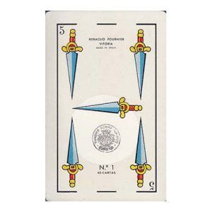 Circulo de Bellas Artes Baraja española Heraclio Fournier Timbre negro coleccion Museo 12