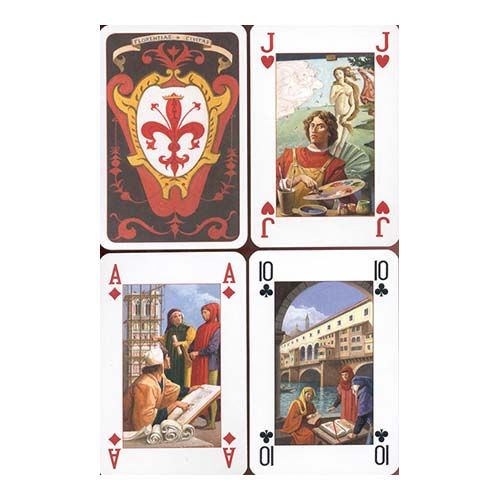 Firenze collection playing card Lo Scarabeo poker deck Florencia Italy Italia baraja cartas naipe 12
