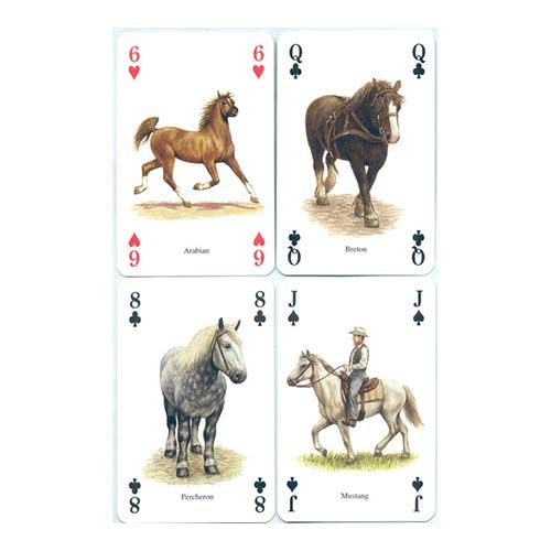Horses and Ponies of the world playing cards Heritage poker deck Caballos baraja cartas 12