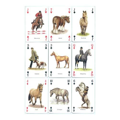 Horses and Ponies of the world playing cards Heritage poker deck Caballos baraja cartas 13