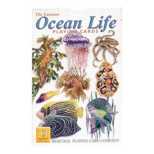 Ocean Life playing cards Heritage poker deck vida oceanica oceano animales marinos baraja cartas didactica aprender 11