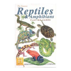 Reptiles and Amphibians playing cards Heritage poker deck anfibios baraja cartas didactica aprender 11