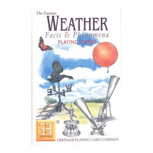 Weather playing cards Heritage poker deck facts phenomena clima tiempo baraka cartas meteorlogia aprender 11