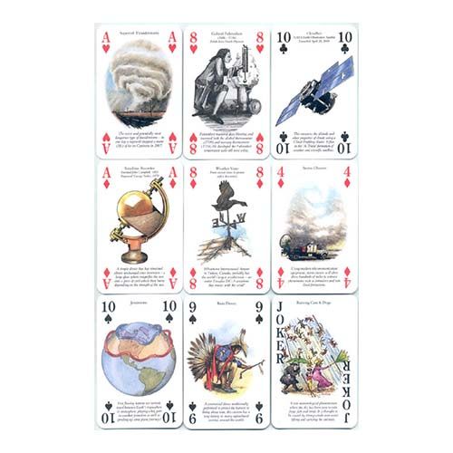 Weather playing cards Heritage poker deck facts phenomena clima tiempo baraka cartas meteorlogia aprender 13