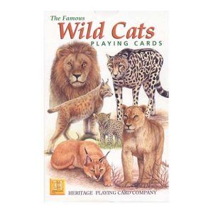 Wild Cats playing cards Heritage poker deck cat baraja cartas gatos salvajes felinos naipe aprender 11