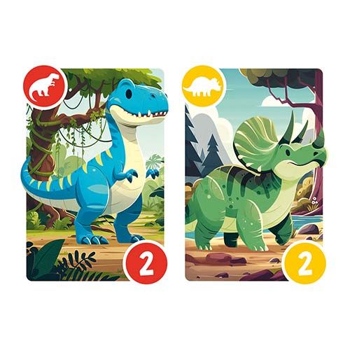 Diverjuegos Dondino Susaeta cartas juego escaleras dinosaurios ediciones editorial naipe infantil 12
