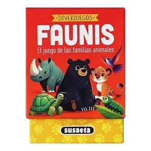 Diverjuegos Faunis Susaeta cartas familias animales ediciones editorial animal naipe baraja infantil aprender 11
