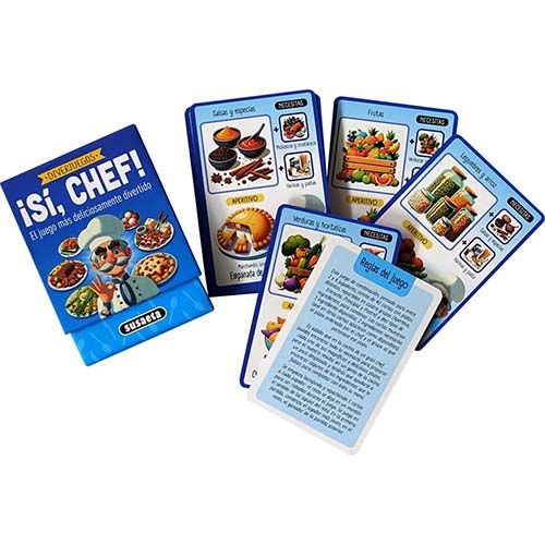 Diverjuegos Si Chef Susaeta cartas baraja naipe infantil cocina aprender cocinar platos ingredientes divertido 13